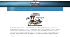 Desktop Screenshot of gallantgraphics.com