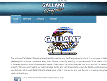 Tablet Screenshot of gallantgraphics.com